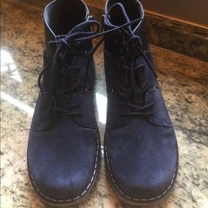 Clarks Navy Ankle Boot